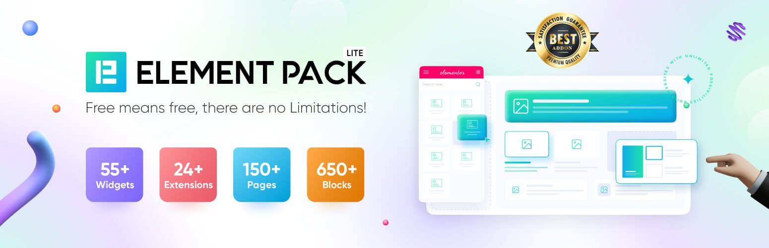2024 年 wordpress 最佳的 25+ 个 elementor 扩展插件 16 element pack elementor addons