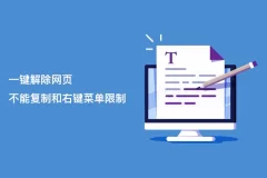 一键解除网页不能复制和右键菜单限制