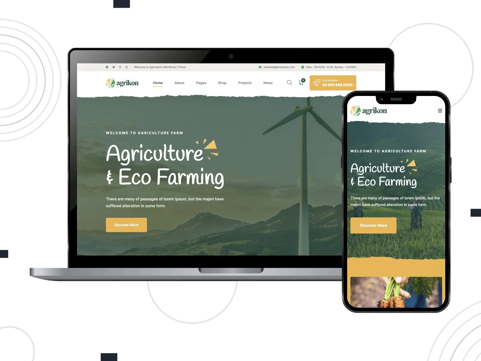 32 款优秀的 elementor woocommerce 主题 28 agrikon-organic-food-store-theme