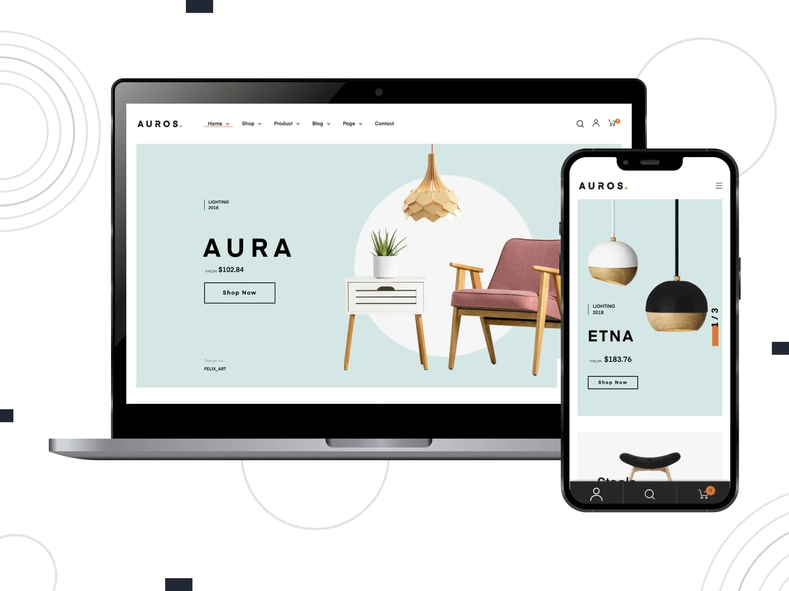 32 款优秀的 elementor woocommerce 主题 5 auros-elementor-woocommerce-themes