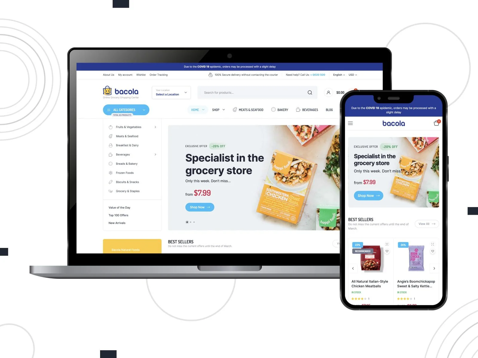 32 款优秀的 elementor woocommerce 主题 9 bacola-woocommerce-shop-theme