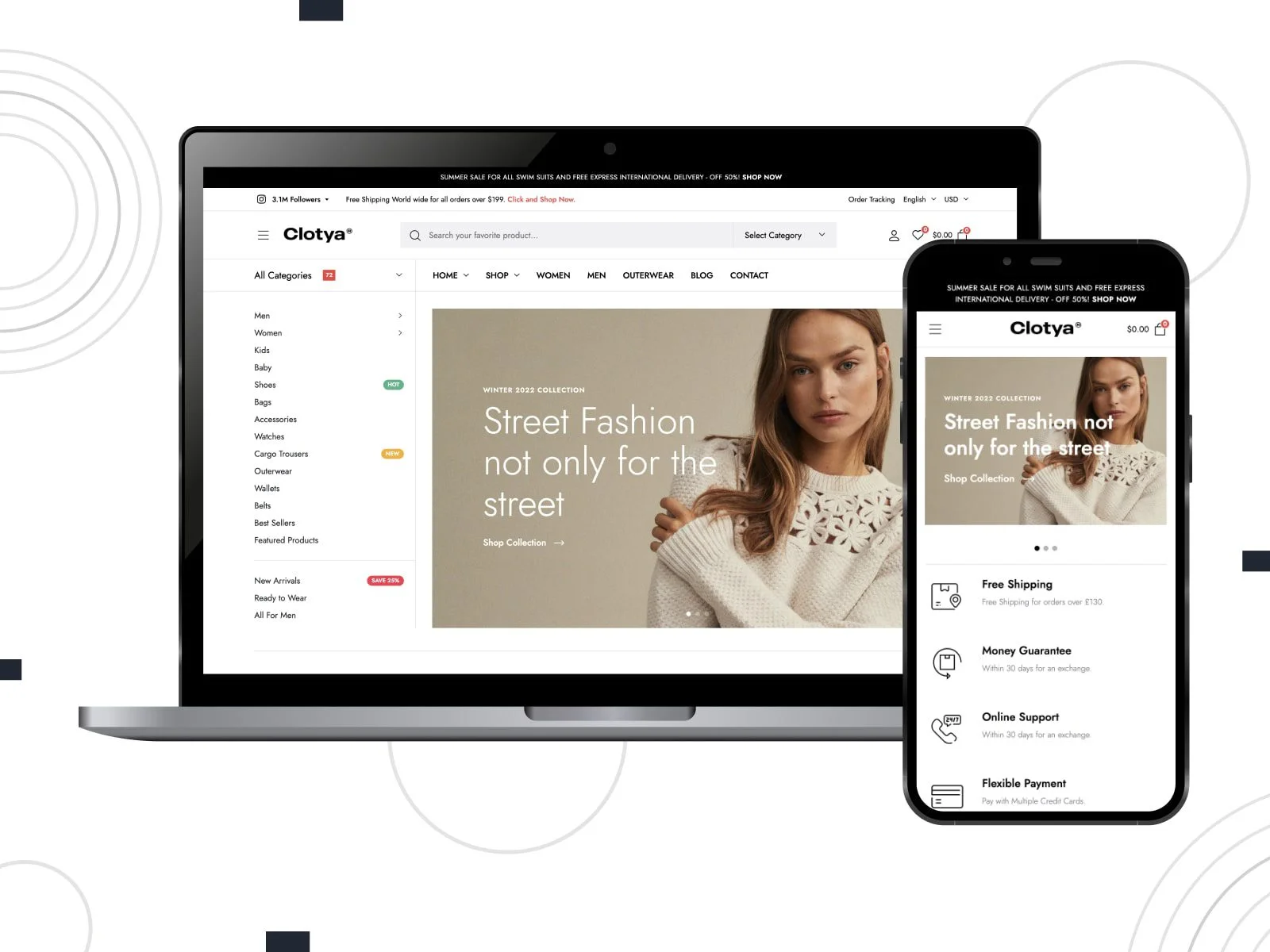 32 款优秀的 elementor woocommerce 主题 19 clotya-wordpress-elementor-woocommerce-theme