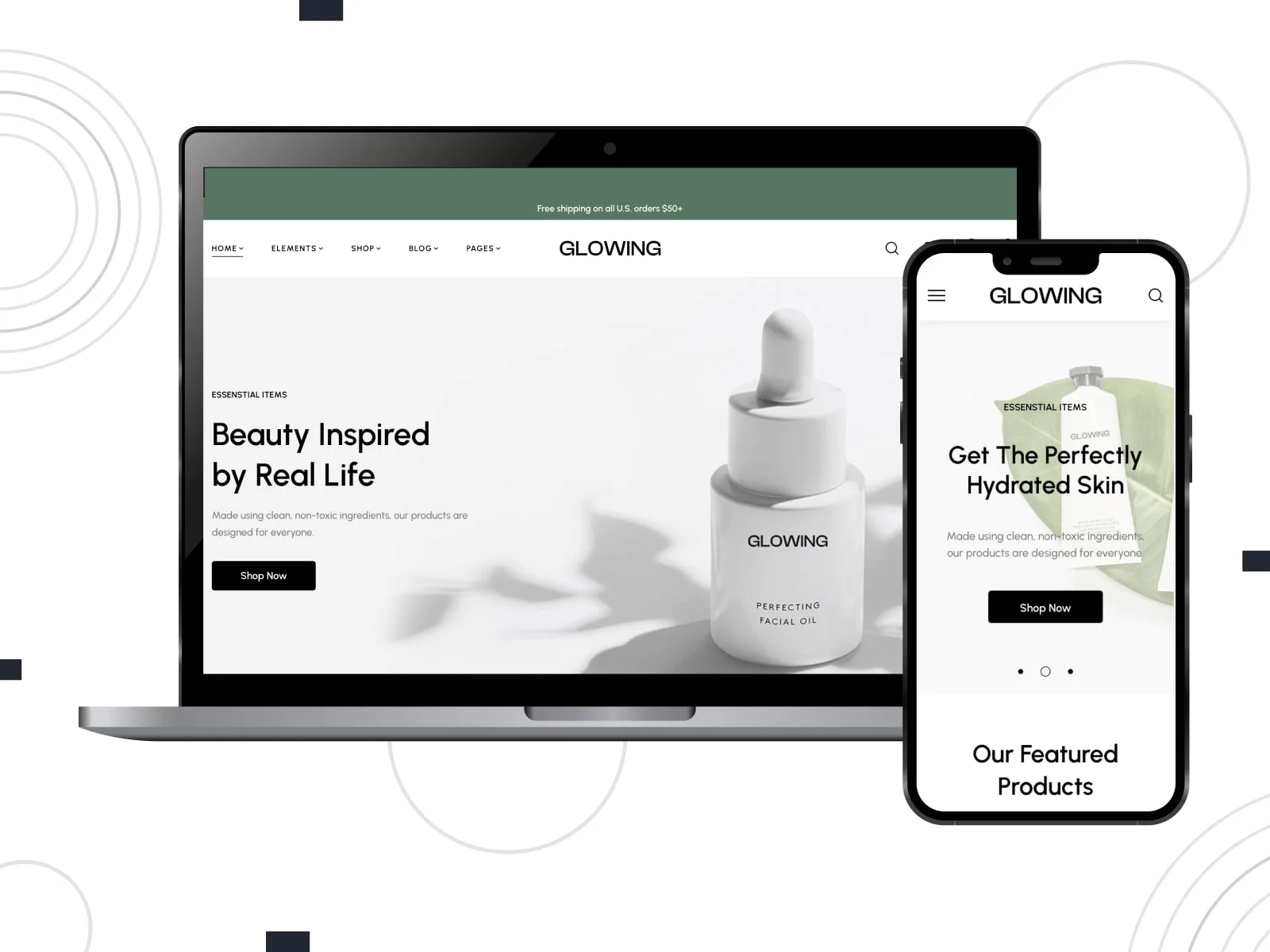 32 款优秀的 elementor woocommerce 主题 22 glowing-theme-wordpress