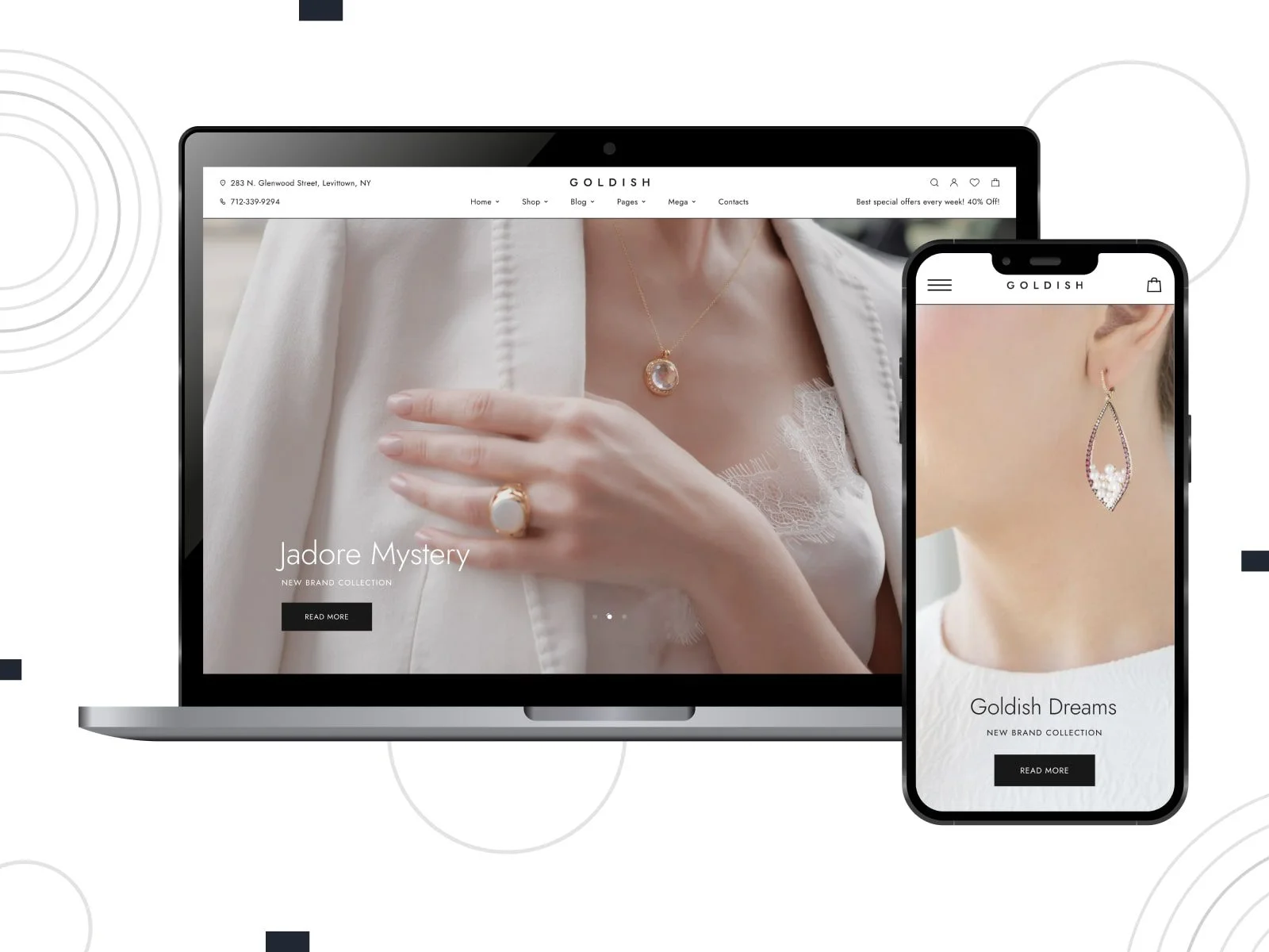 32 款优秀的 elementor woocommerce 主题 25 goldish-elementor-woocommerce-theme-wordpress