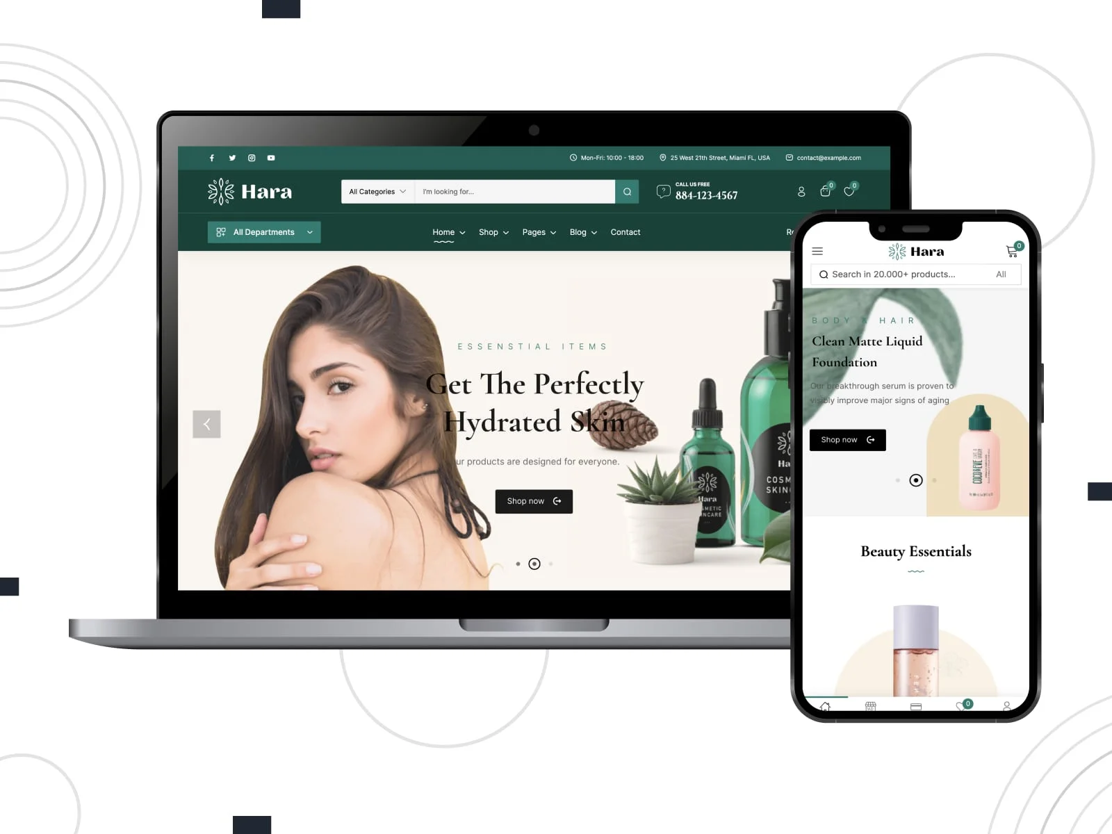 32 款优秀的 elementor woocommerce 主题 26 hara-theme-for-elementor-woocommerce-sites