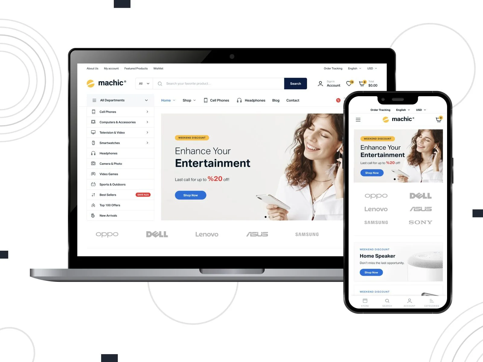 32 款优秀的 elementor woocommerce 主题 8 machic-wordpress-shop-theme