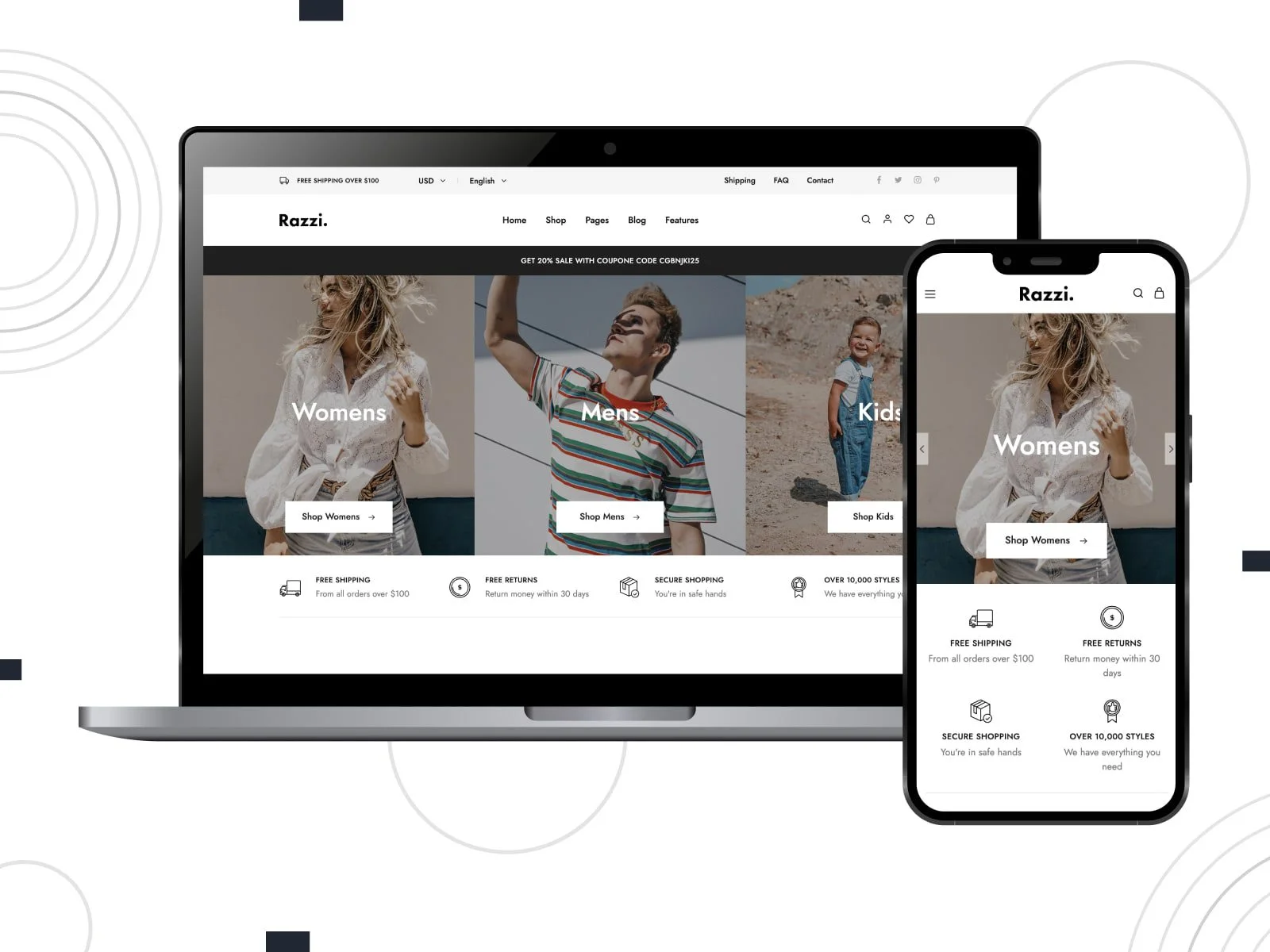32 款优秀的 elementor woocommerce 主题 4 razzi-elementor-wordpress-woocommerce-theme