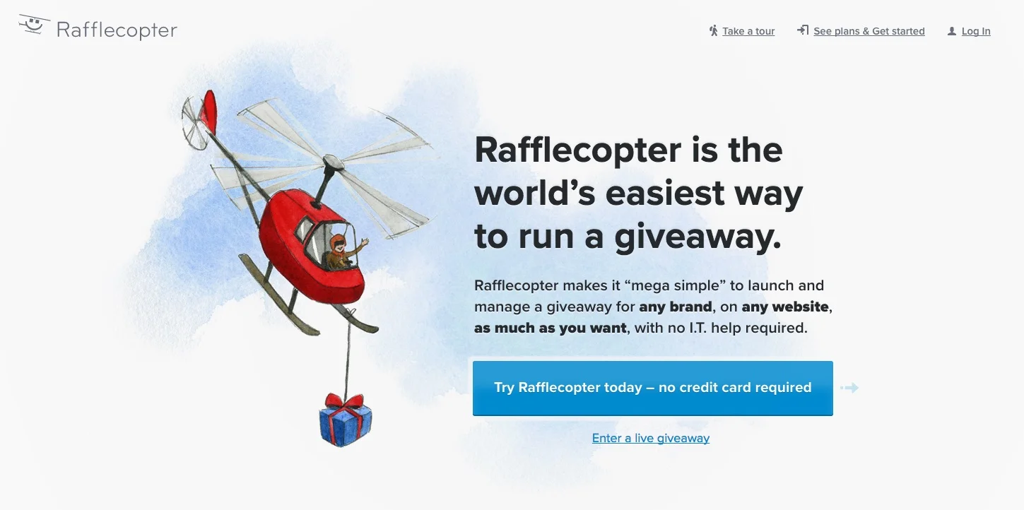 如何利用 wordpress 博客赚钱 7 rafflecopter 赠品页面
