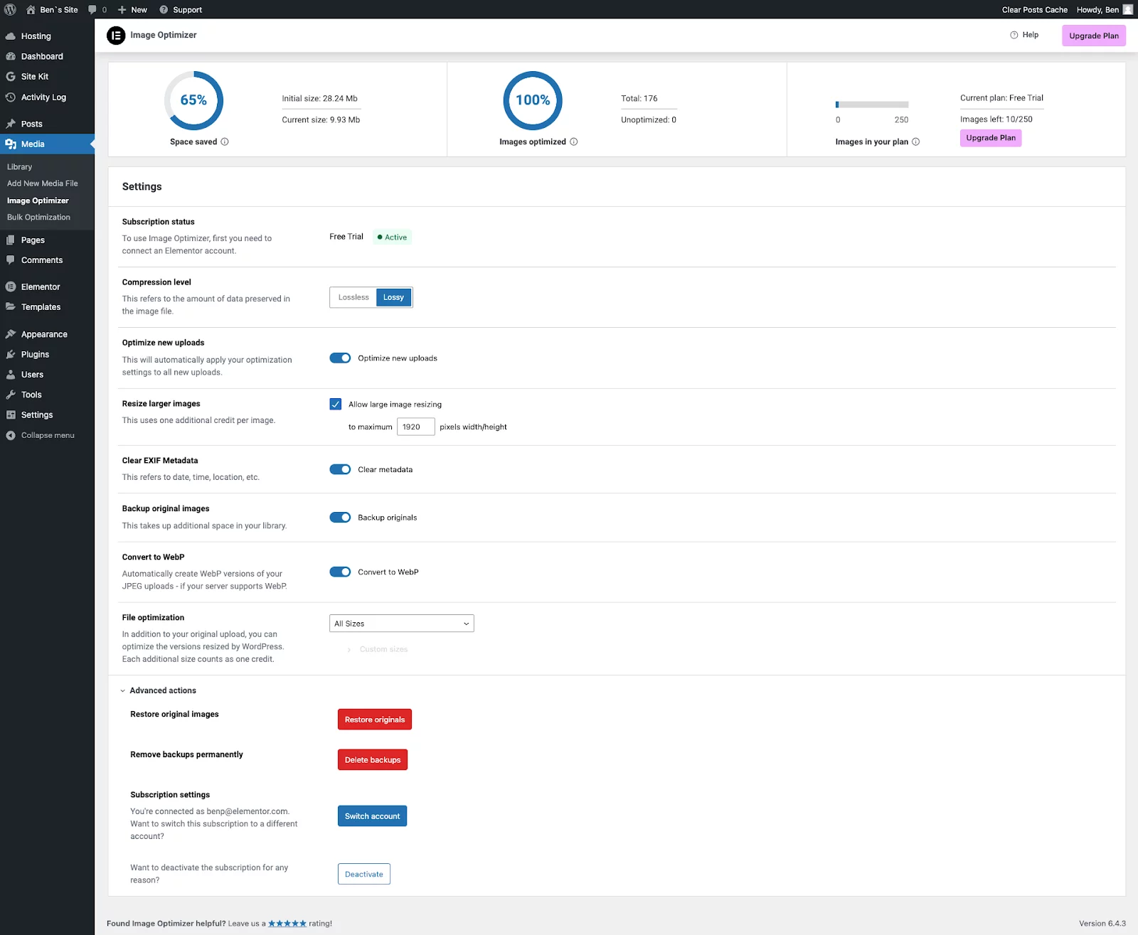 2024 年 6 款最佳 wordpress 图片优化插件+真实图片测试 3 image optimizer 初始设置
