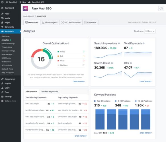 rank math pro v3.0.65 学习版 - 2024年最佳 wordpress seo 插件 2 03 rank math google webmaster central integration