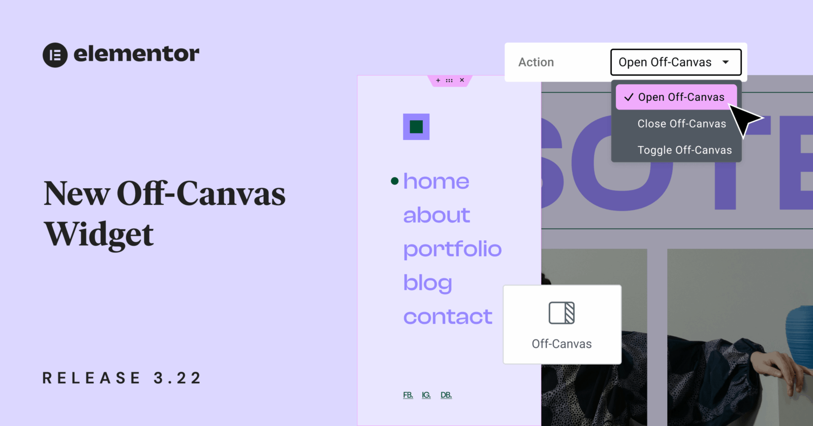New Off-Canvas Widget & Element Caching in Elementor 3.22