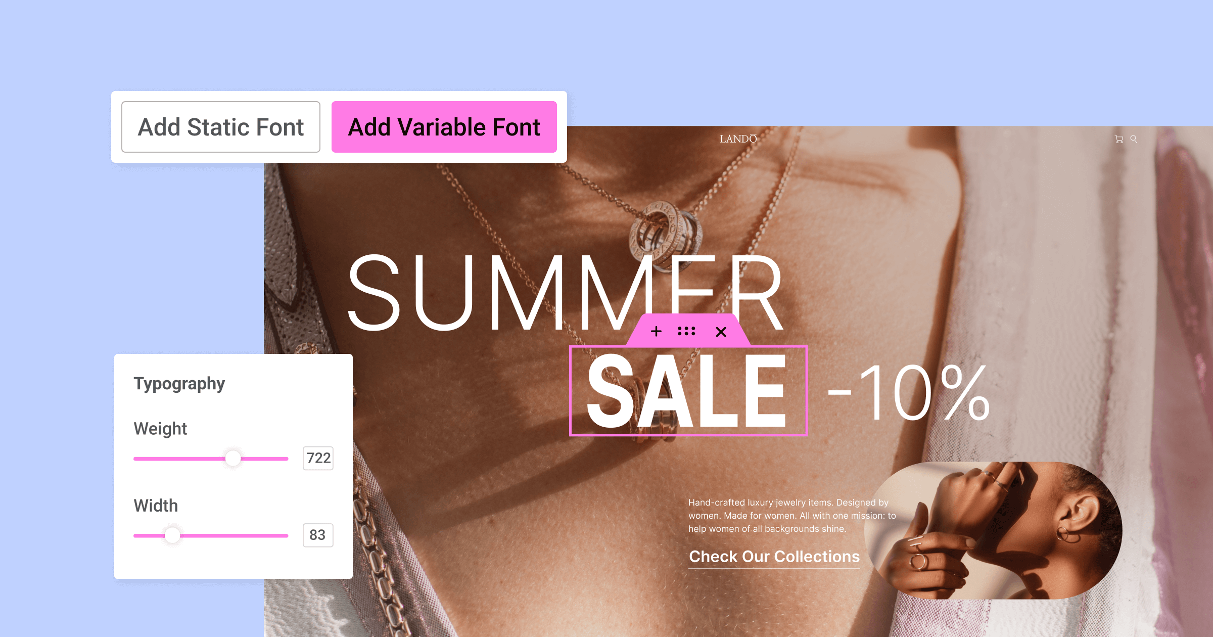elementor 3.24 版本发布:浮动条、可变字体、增强的 css 加载等更多功能 2 variable fonts