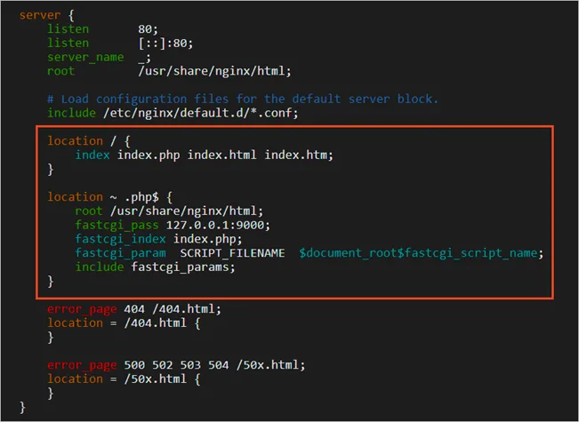阿里云 ecs 服务器 centos 快速搭建 lnmp 环境 9 nginx configuration information