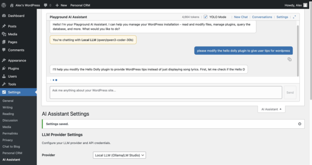 浏览器即工作站:深入解析 my.wordpress.net 的本地运行模式与功能扩展 4 ai 工作区和知识库