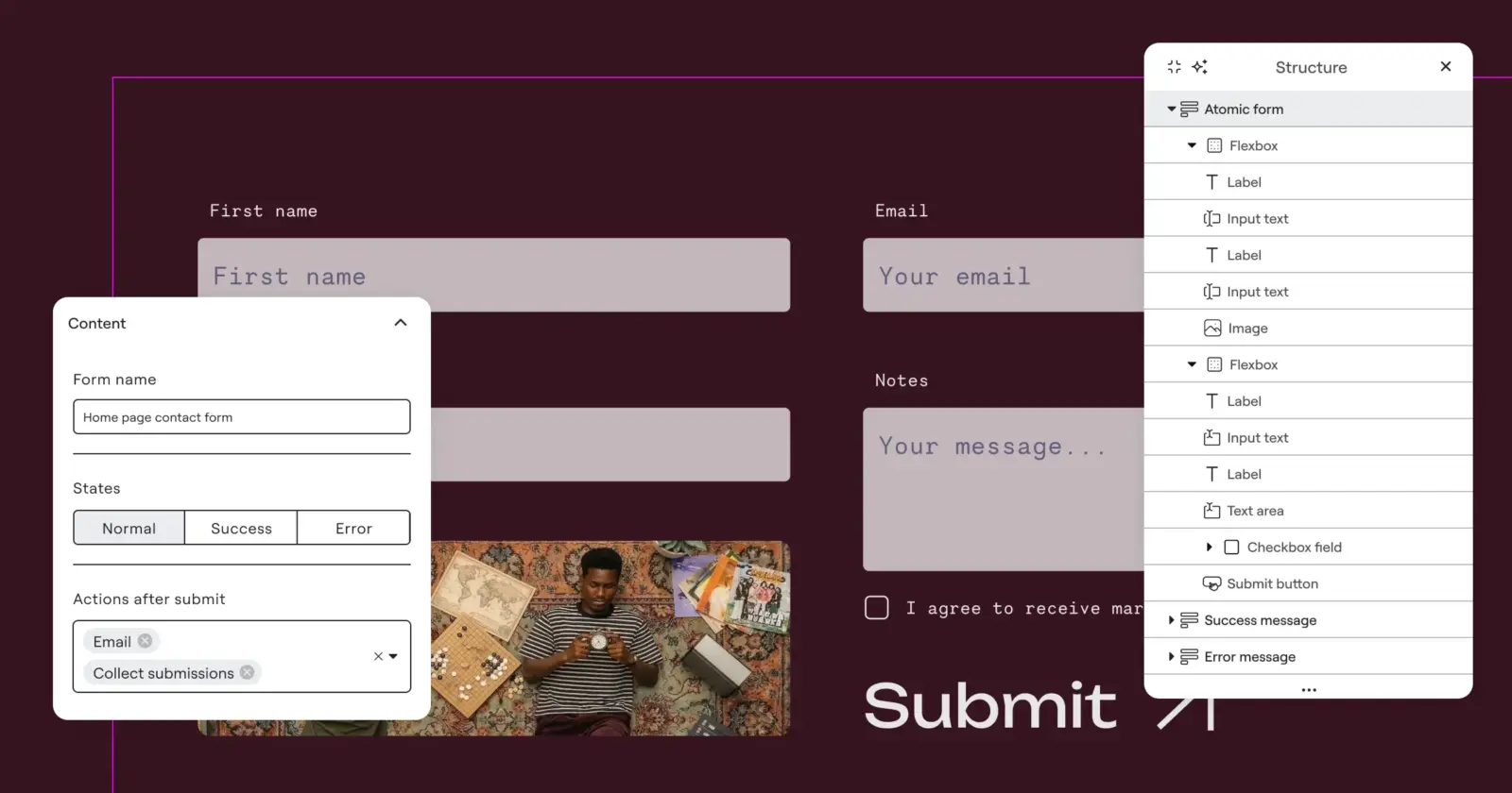 elementor 4.0 版本正式发布:用于构建可扩展网站的全新 atomic 基础 9 以完全的 atomic 控制来构建表单